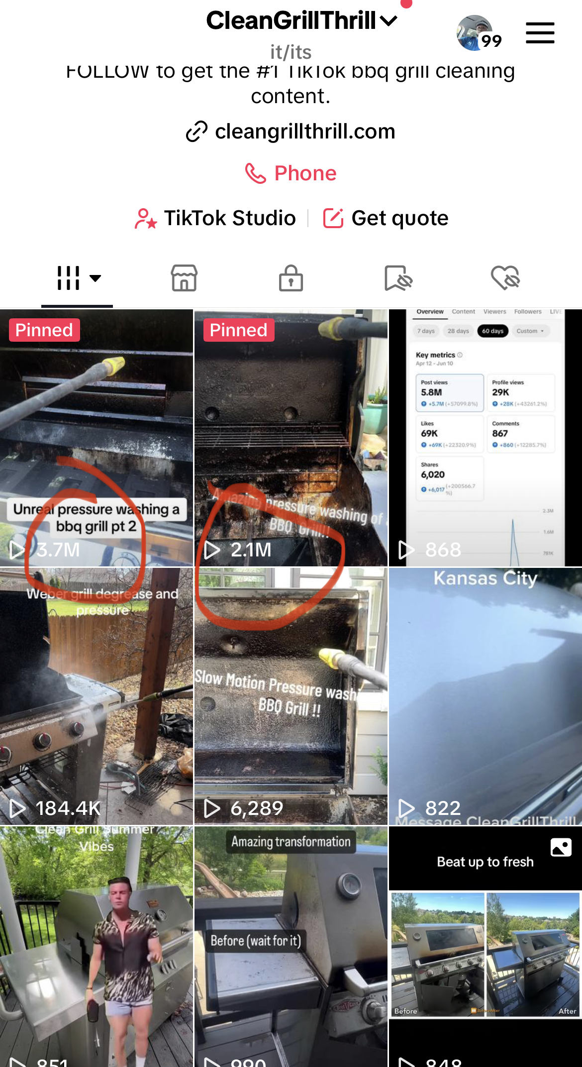 viral BBQ grill cleaning video